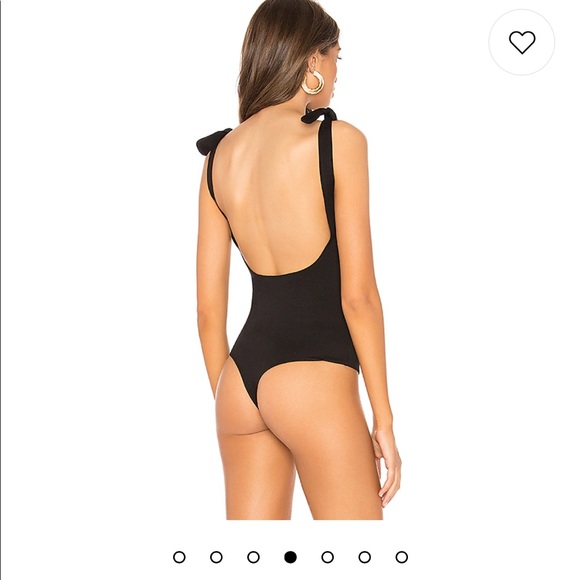Free People Tie Bodysuit Tan Cream XS - Picture 3 of 5